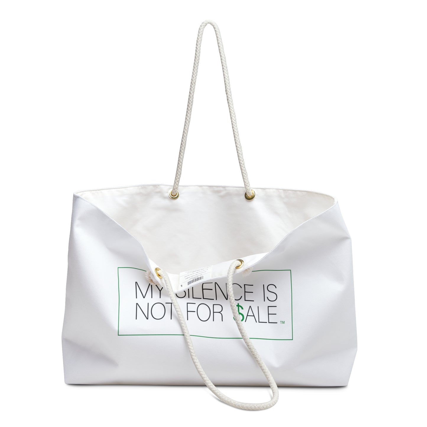 MY SILENCE IS NOT FOR $ALE Weekender Bag
