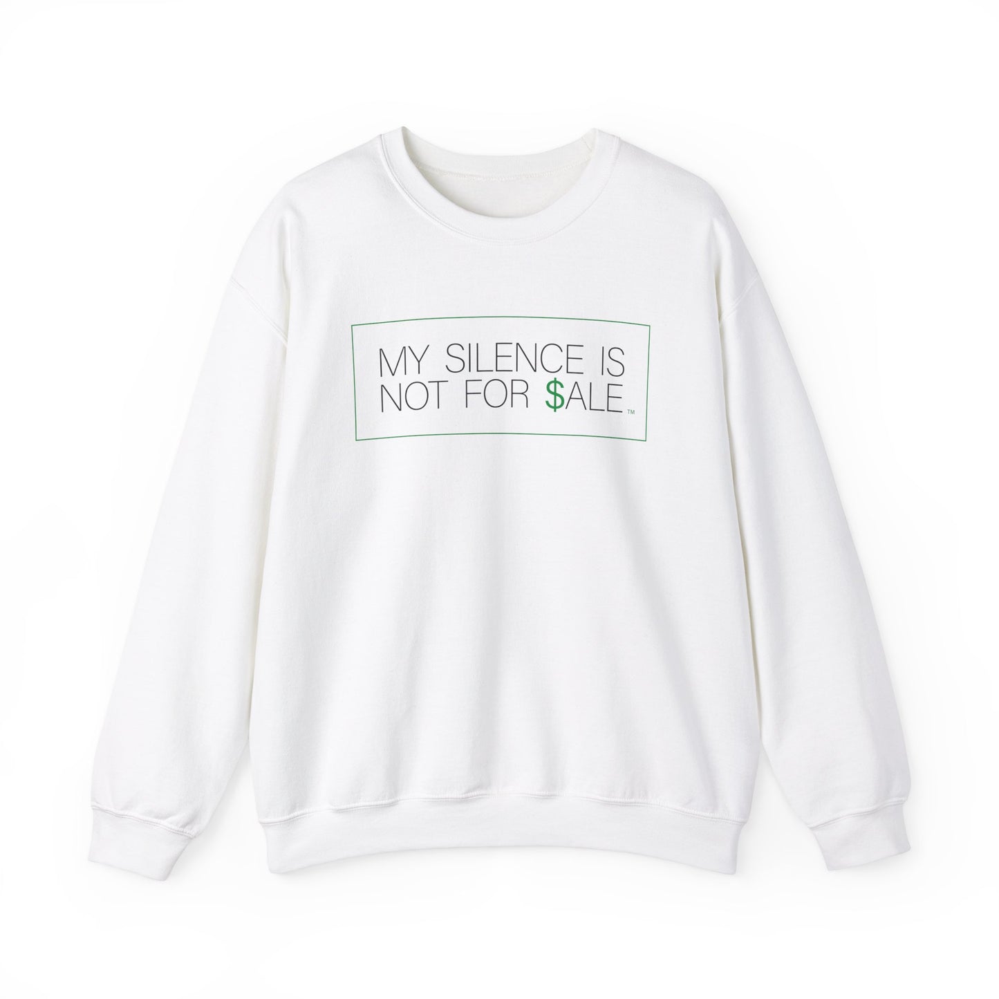 MY SILENCE IS NOT FOR $ALE Unisex Heavy Blend™ Crewneck Sweatshirt